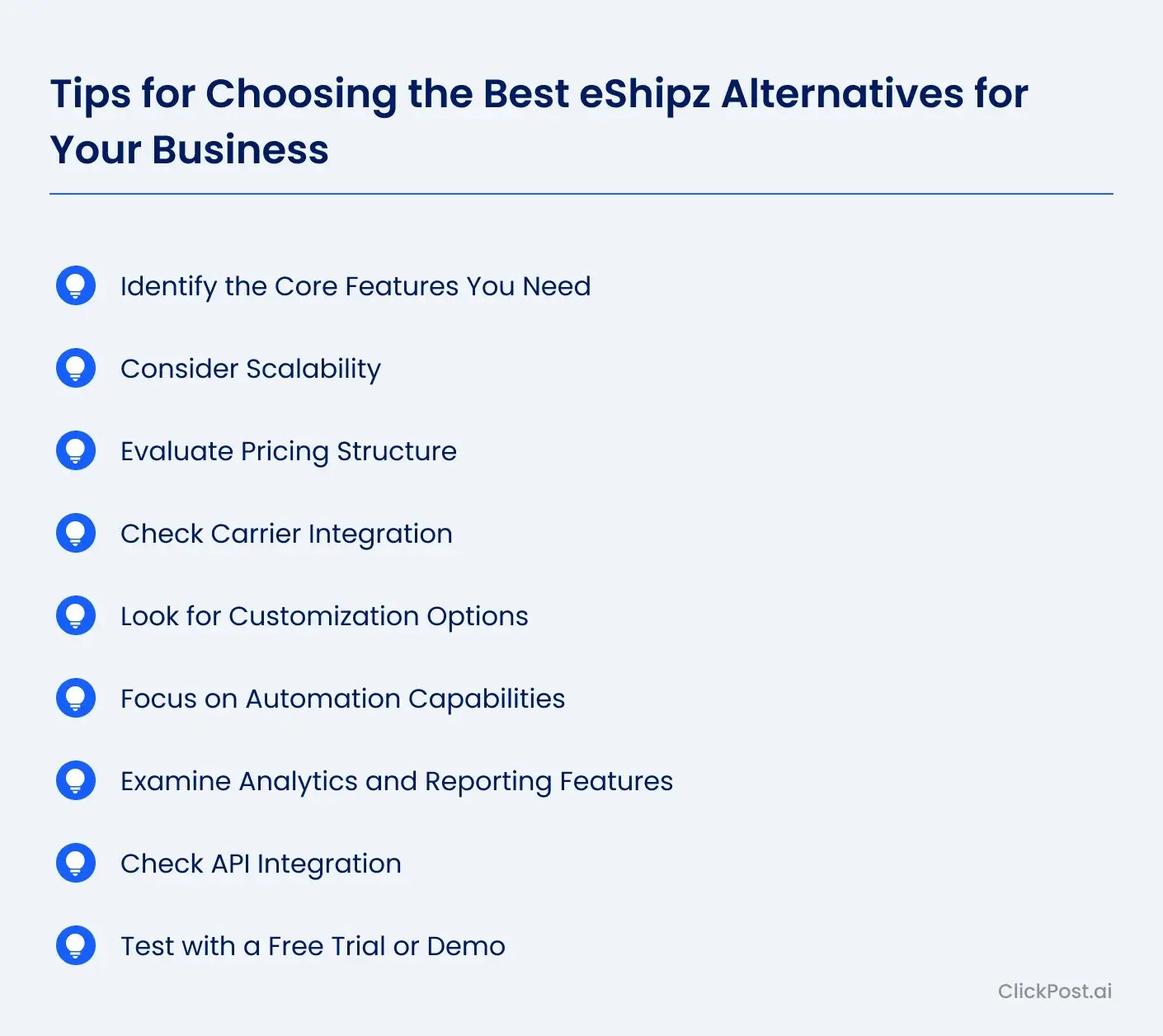 Tips for Choosing the Best eShipz Alternatives for Your Business