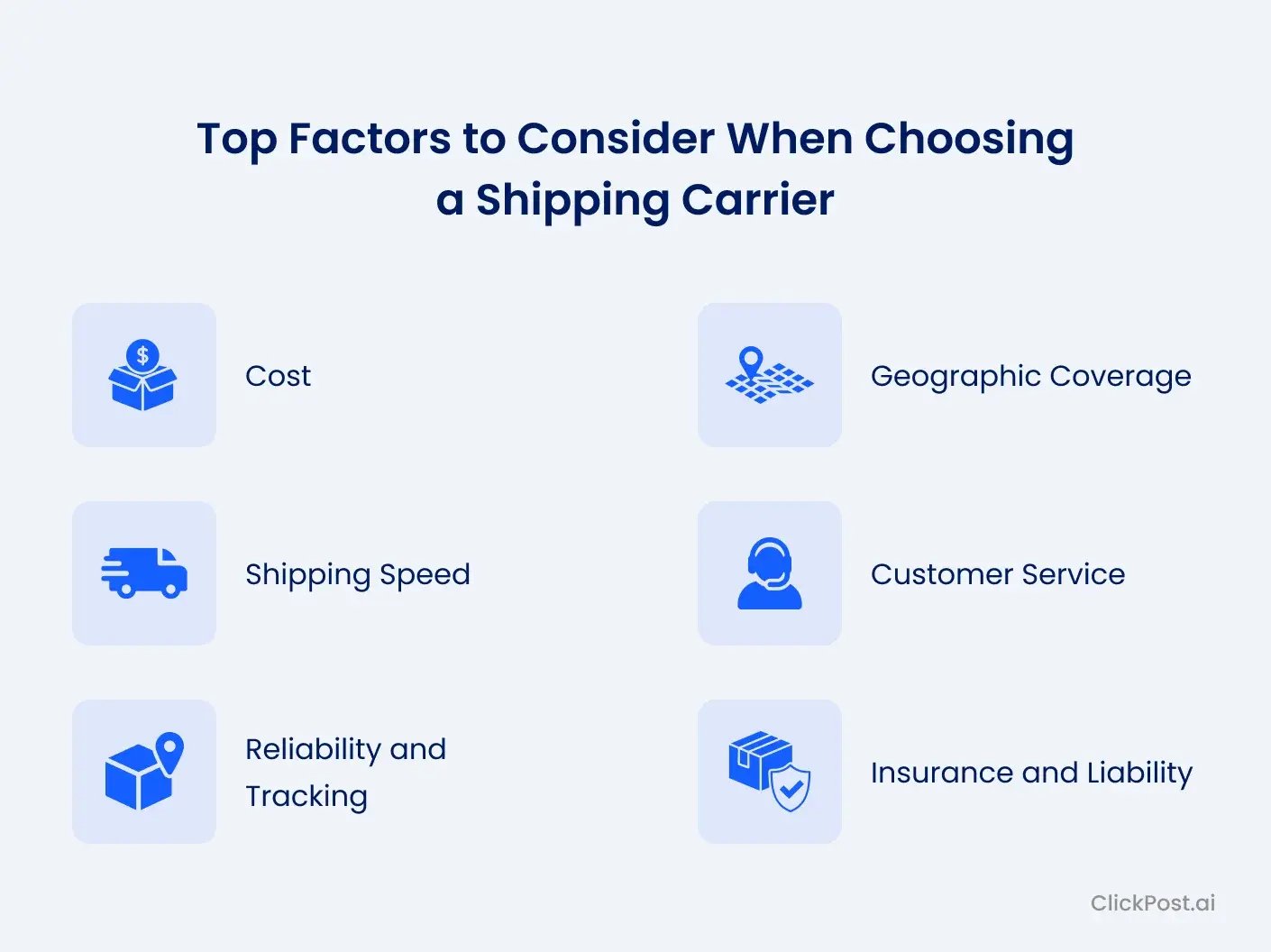 Top Factors to Consider When Choosing a Shipping Carrier