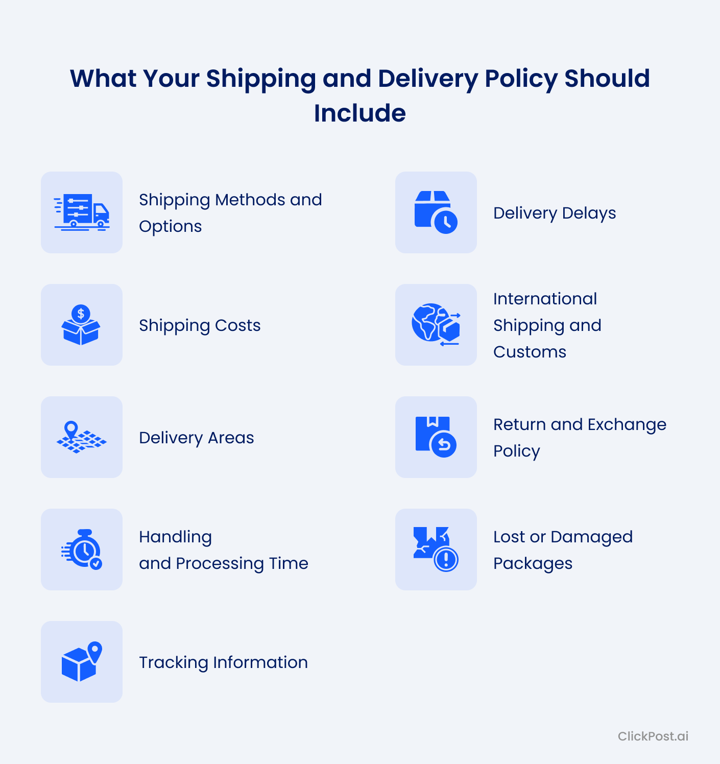 What Your Shipping and Delivery Policy Should Include.