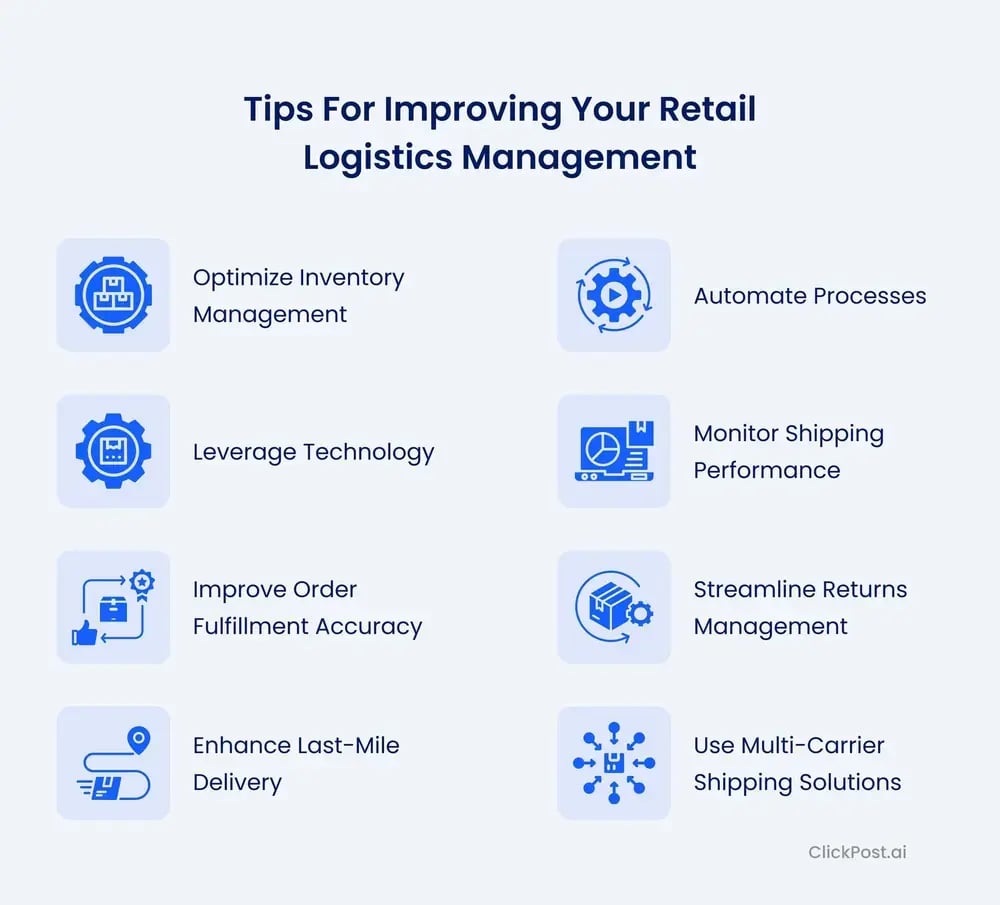 Tips for improving your retail logistics management