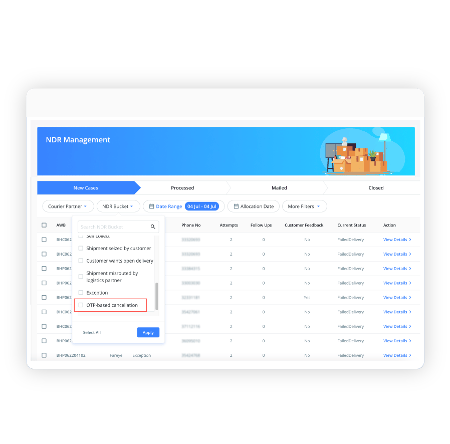 otp-based-cancellation-ndr